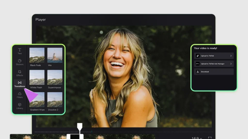 CapCut Mod Apk 2 Smooth transitions